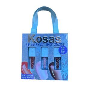 KOSAS Holiday The Wet Set Juicy Jellies Lip Gloss Oil Trio Slush Sorbet Cola New